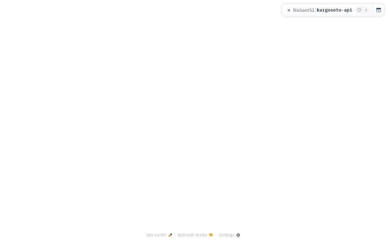 Preview of KargoSetu API