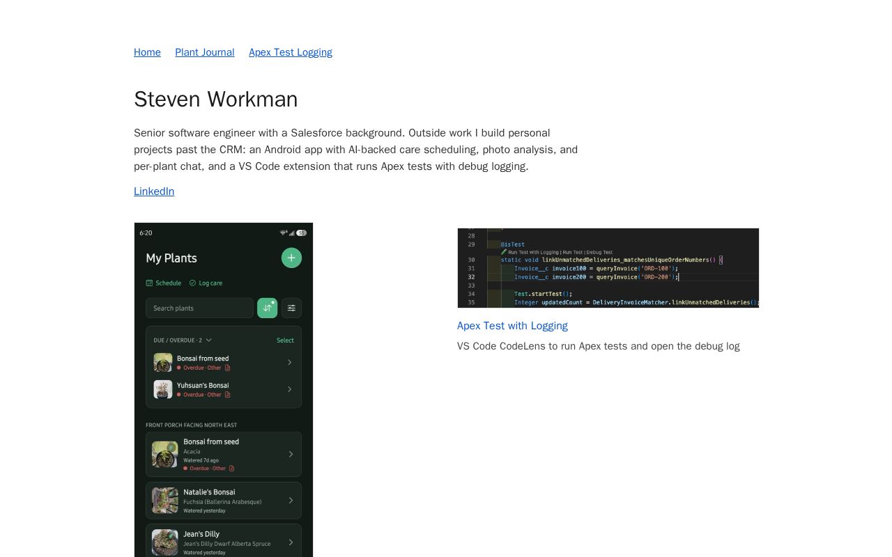 Preview of WorkmanDX Github Io