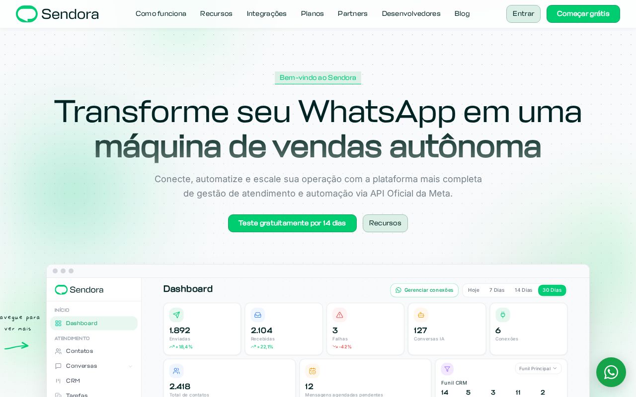 Preview of Sendora Wordpress Plugin