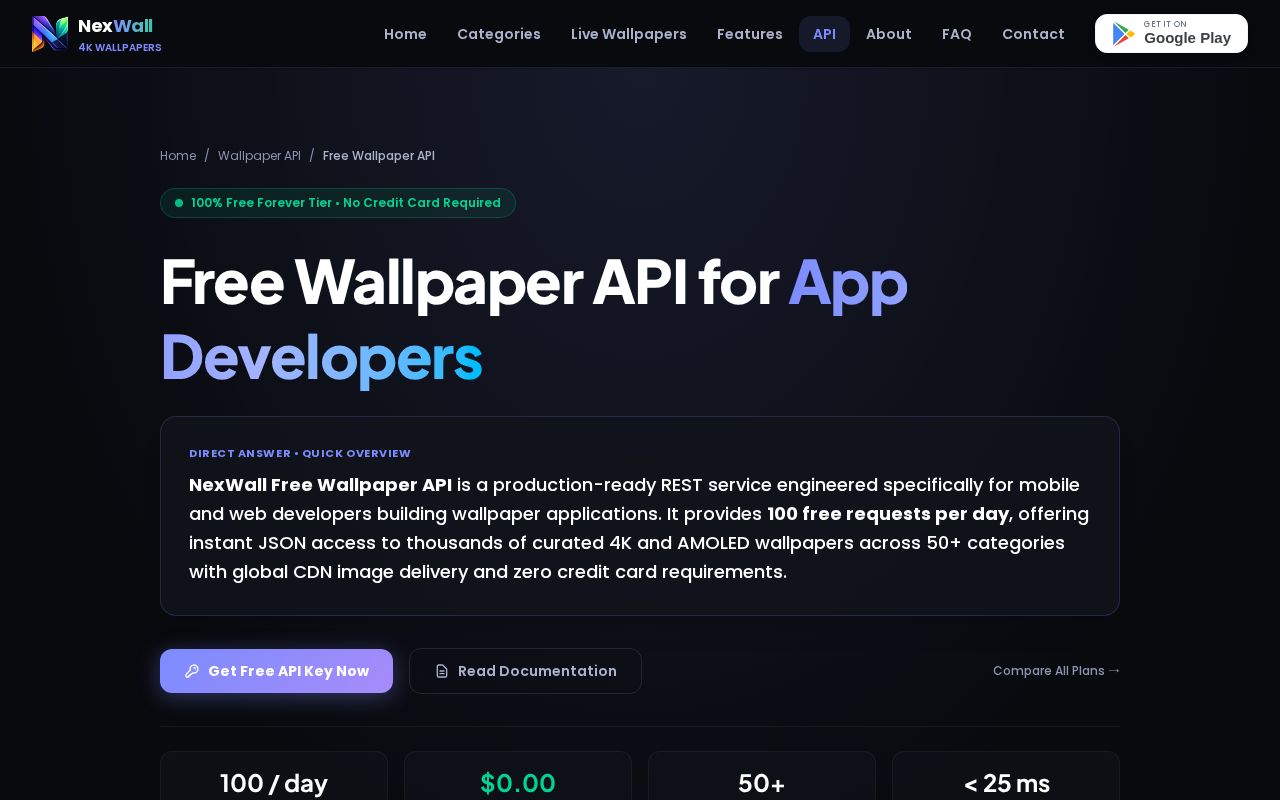 Preview of Nexwall React Native Expo Wallpaper App