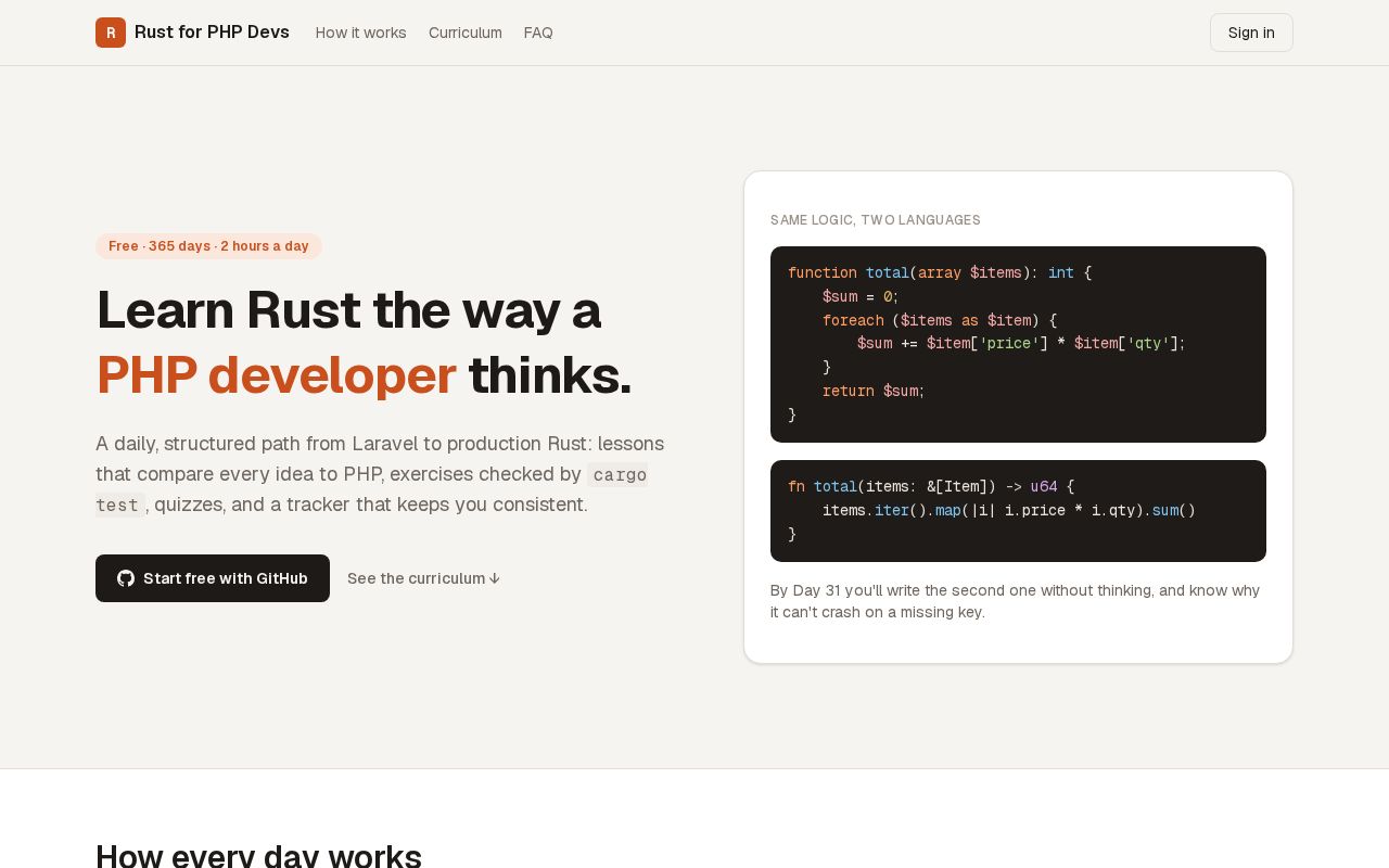 Preview of Rust For Php Devs