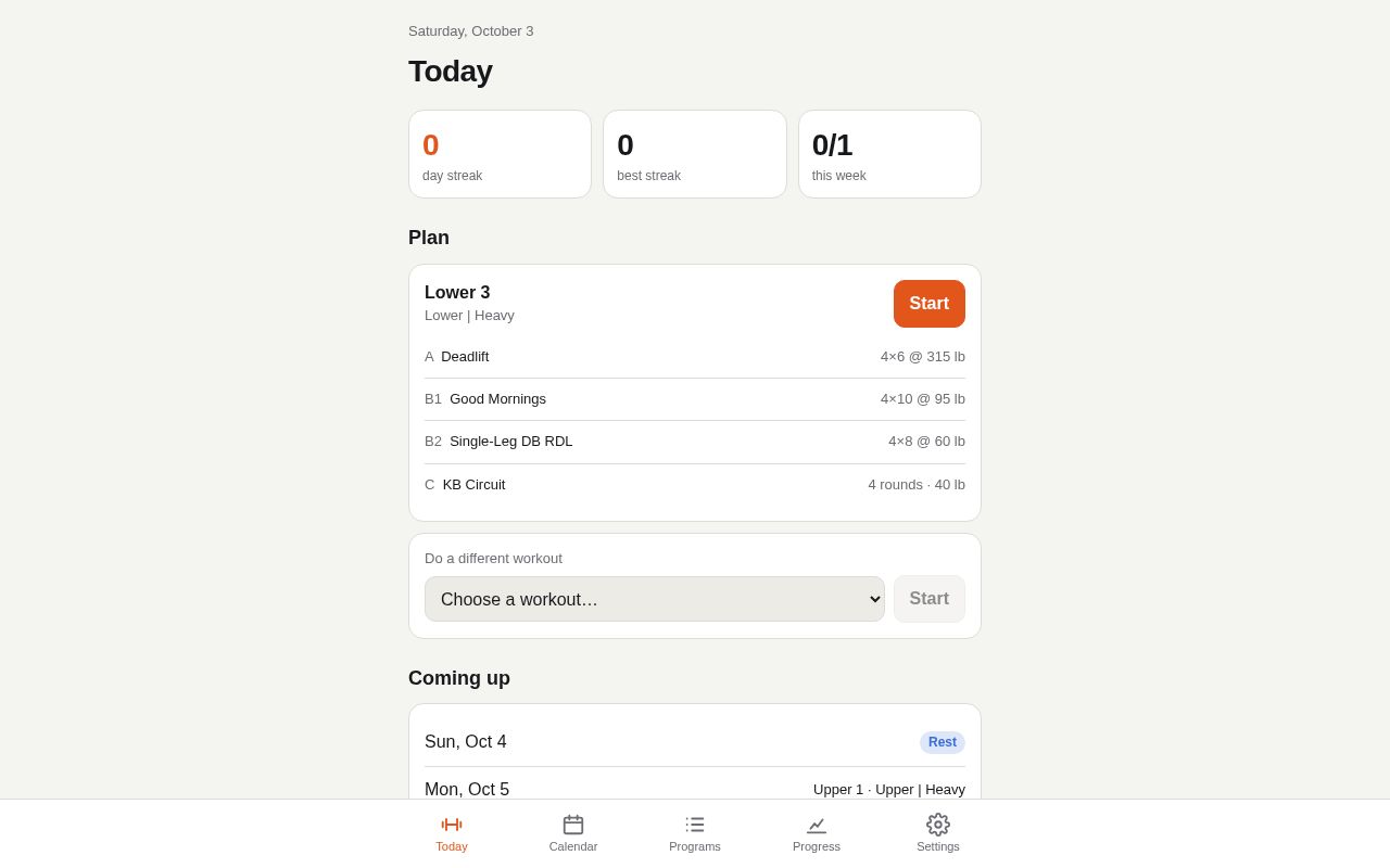 Preview of LiftLog