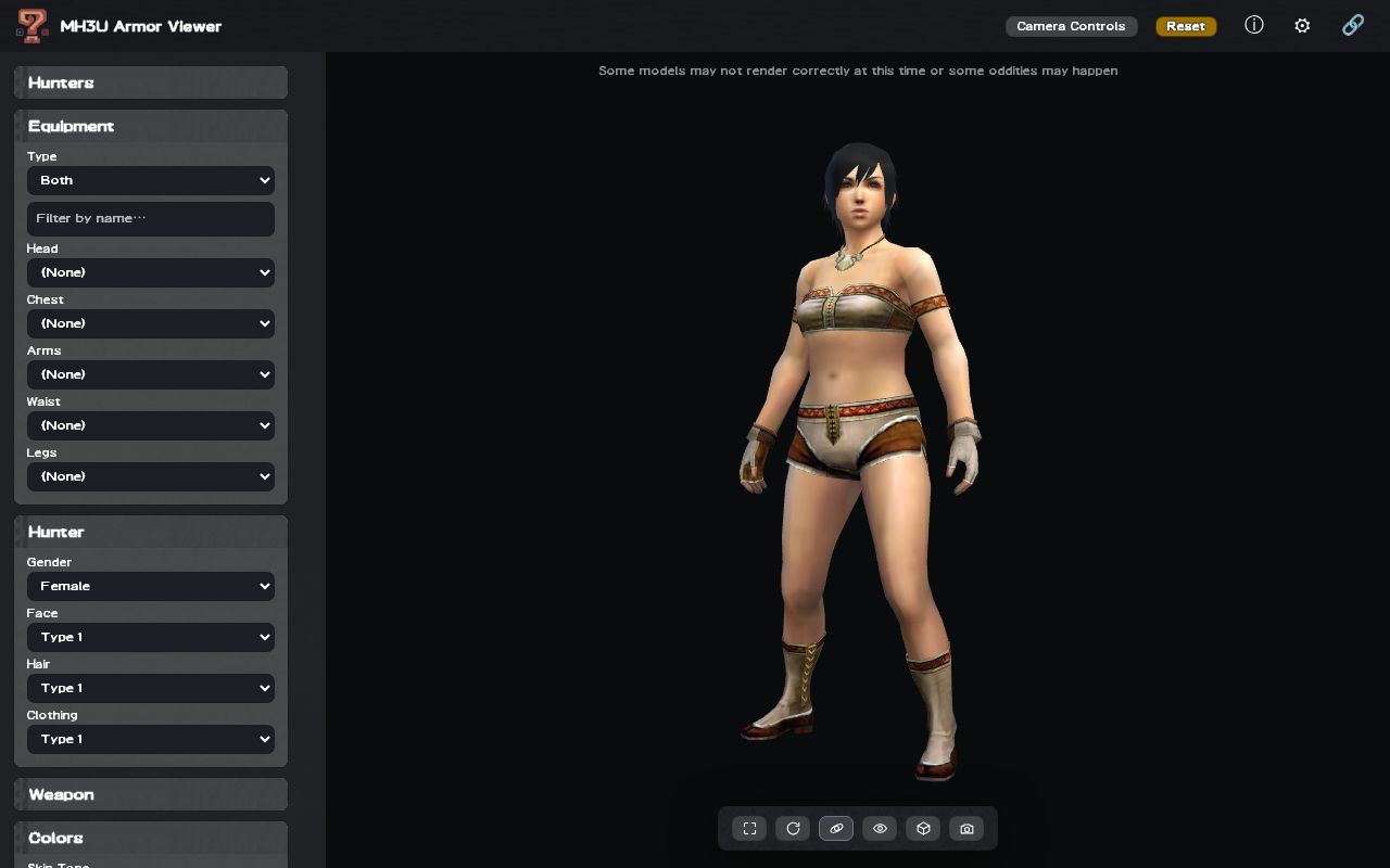 Preview of Mh3u Armor Viewer