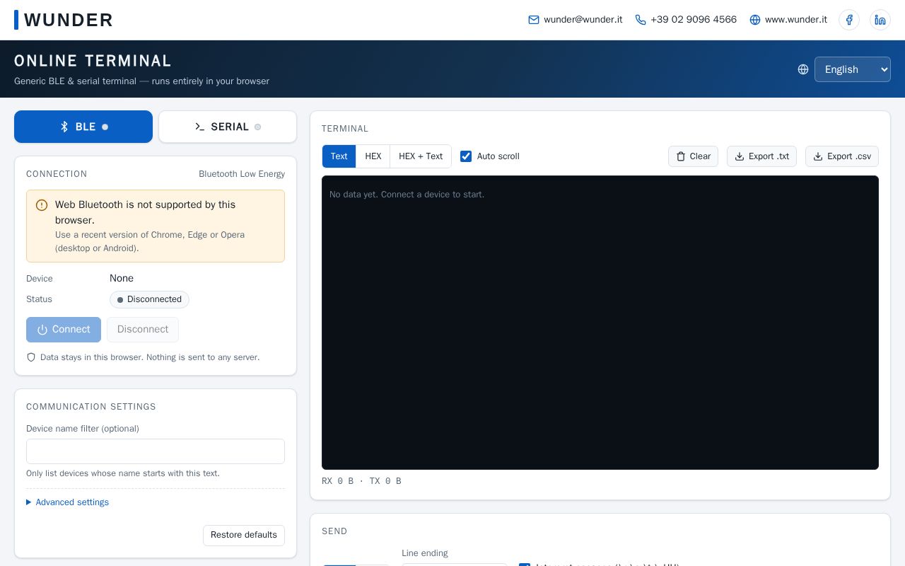 Preview of WunderOnlineTerminal