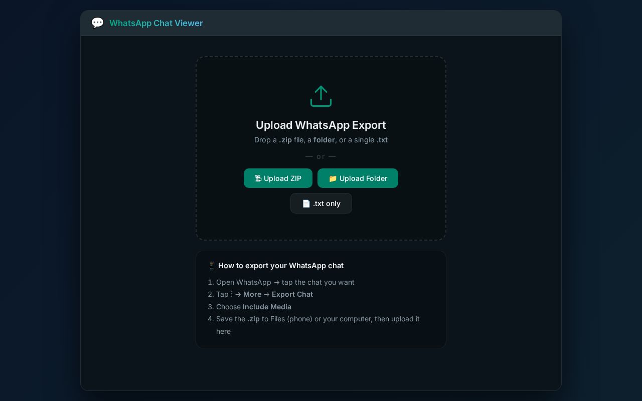 Preview of Whatsapp Chat Recovery