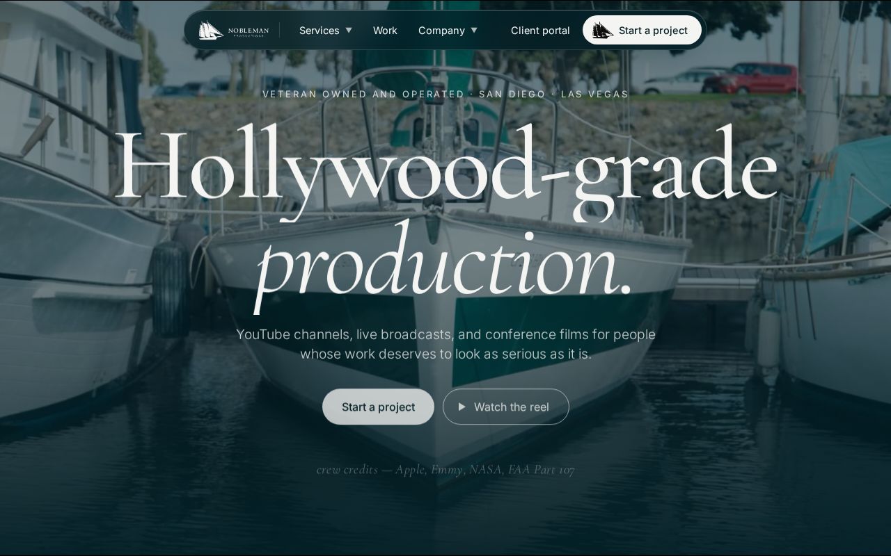 Preview of Nobleman Website