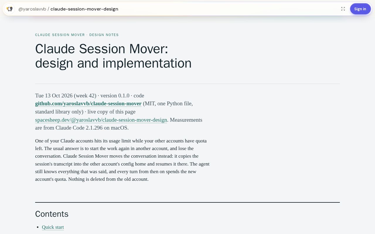 Preview of Claude Session Mover