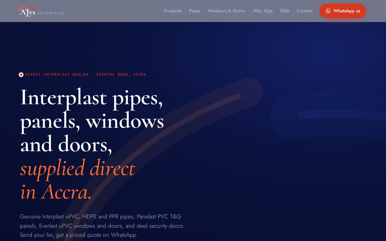 Preview of Interplast Pipes, T&G, Windows & Security Doors