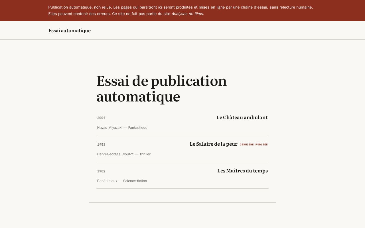 Preview of Analyses De Films Pilote