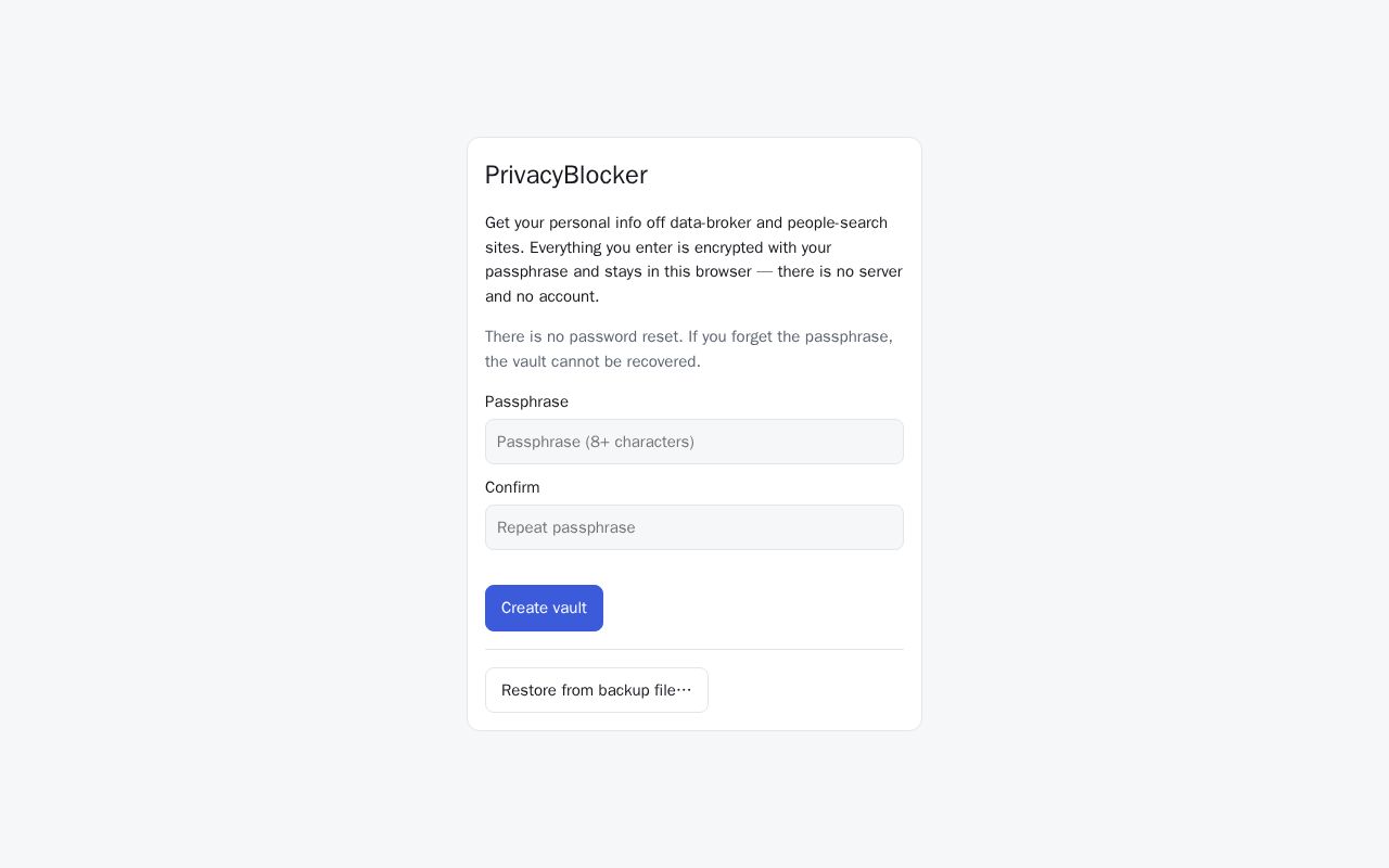 Preview of Privacyblocker