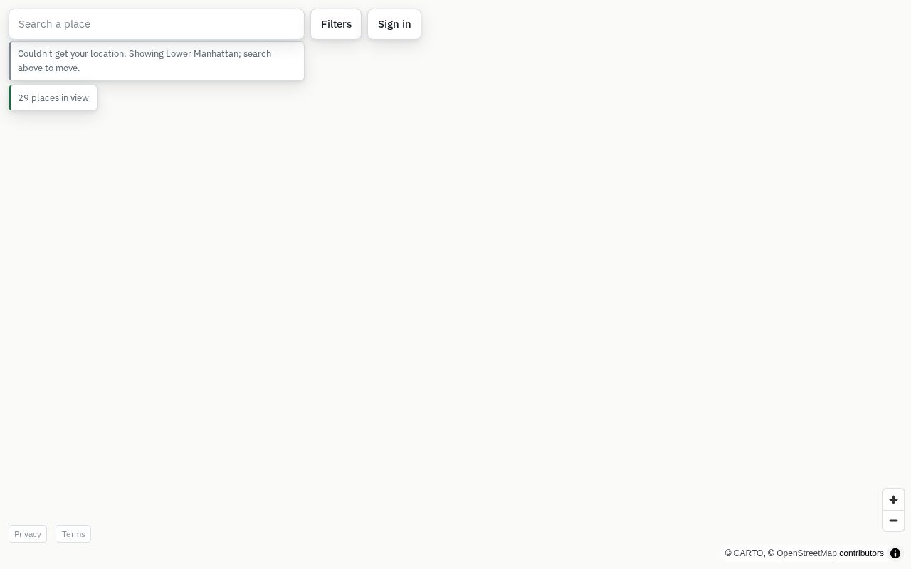 Preview of Crowdsourced bathroom finder — MapLibre + Supabase on GitHub Pages