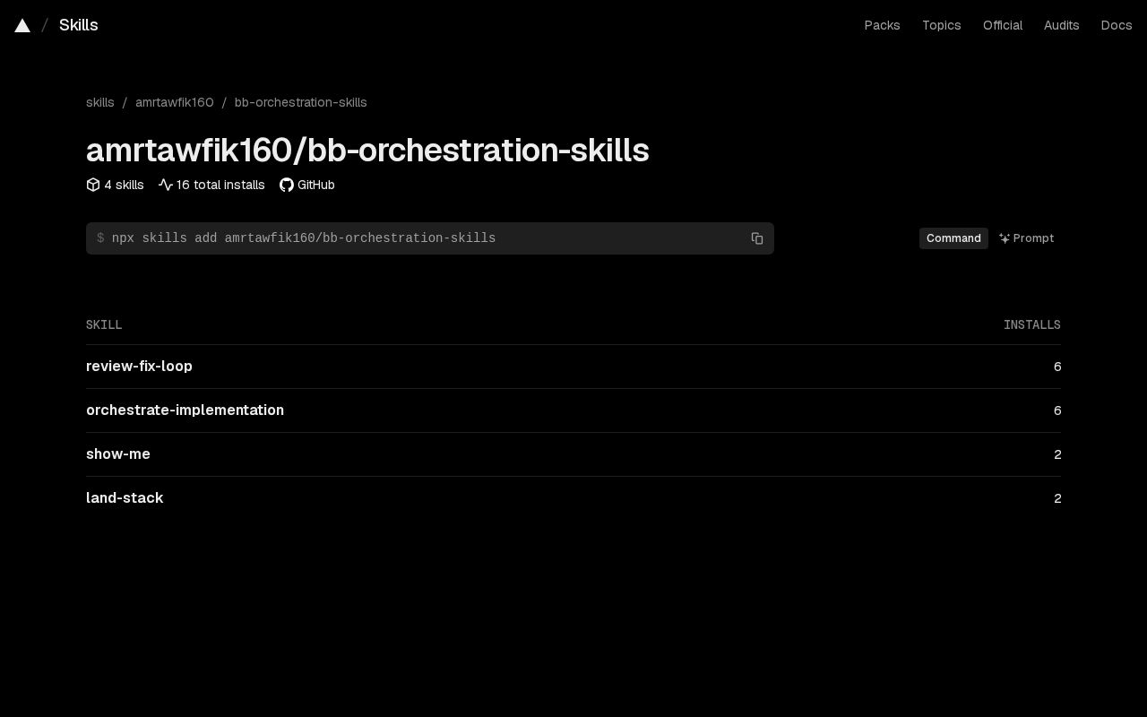 Preview of Serial BB orchestration for Matt Pocock's implementation and code review skills.