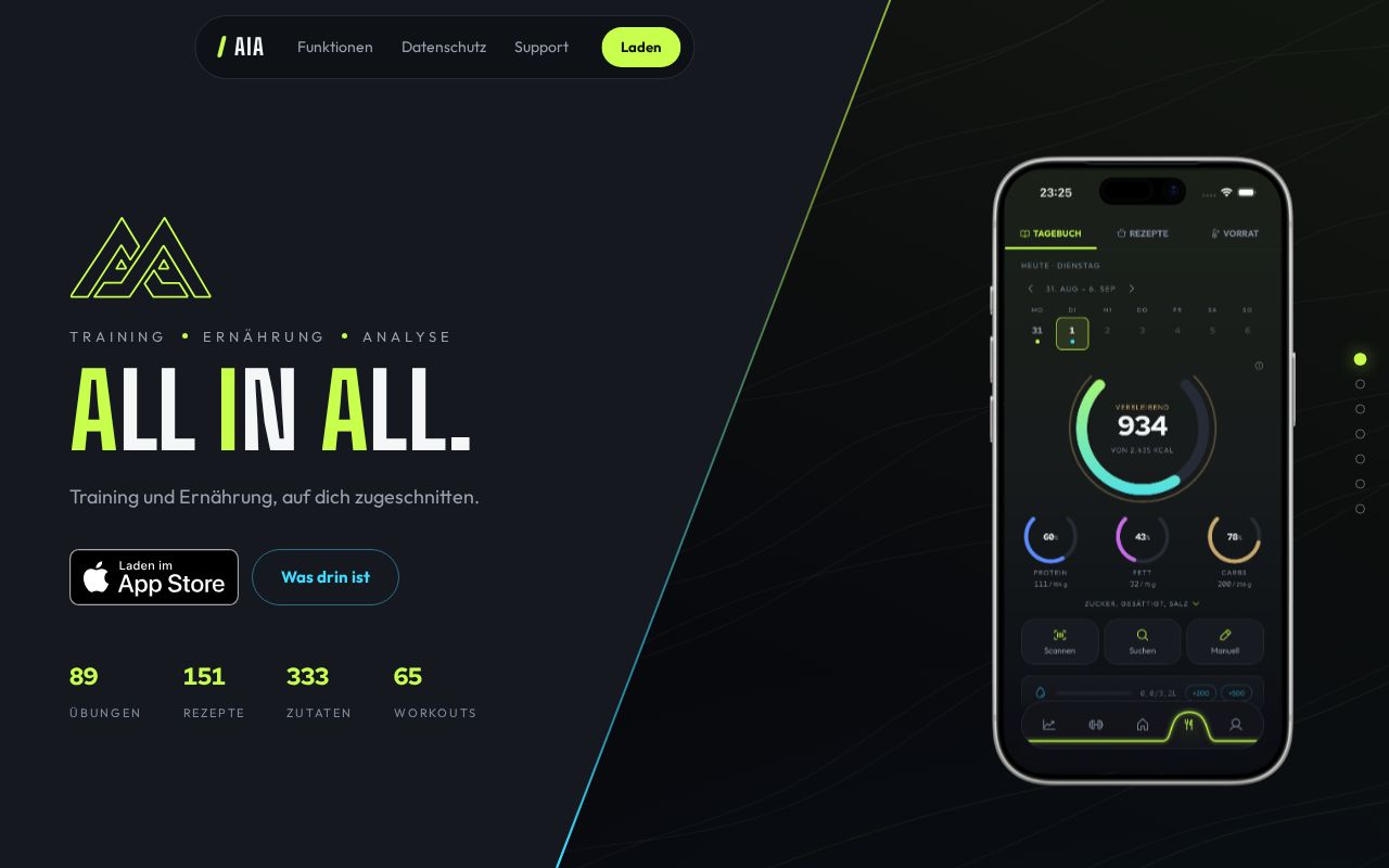 Preview of AIA Website