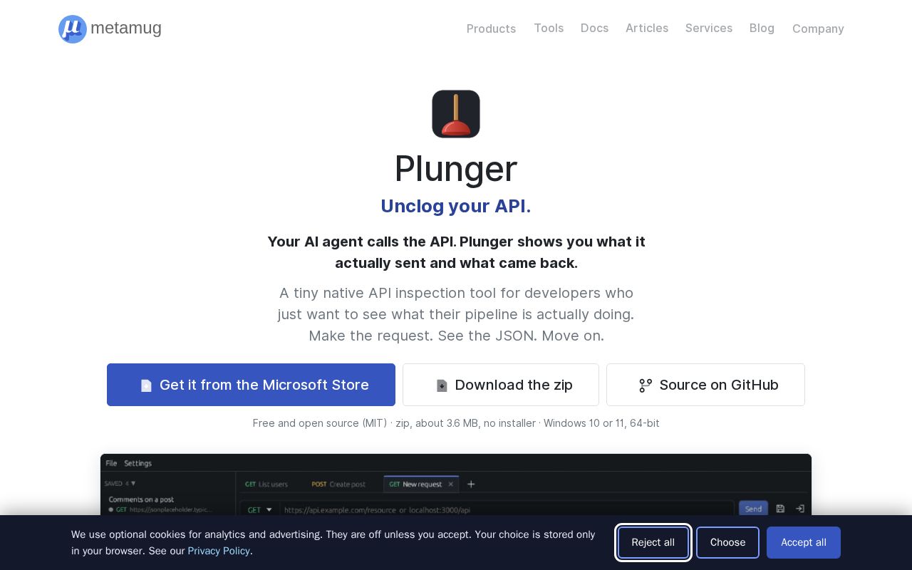 Preview of Plunger: Unclog Your API