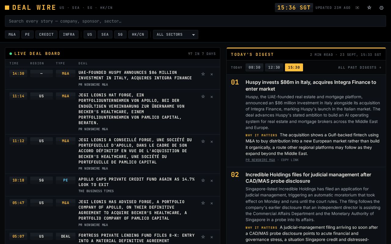 Preview of Dealwire Dailyupdate