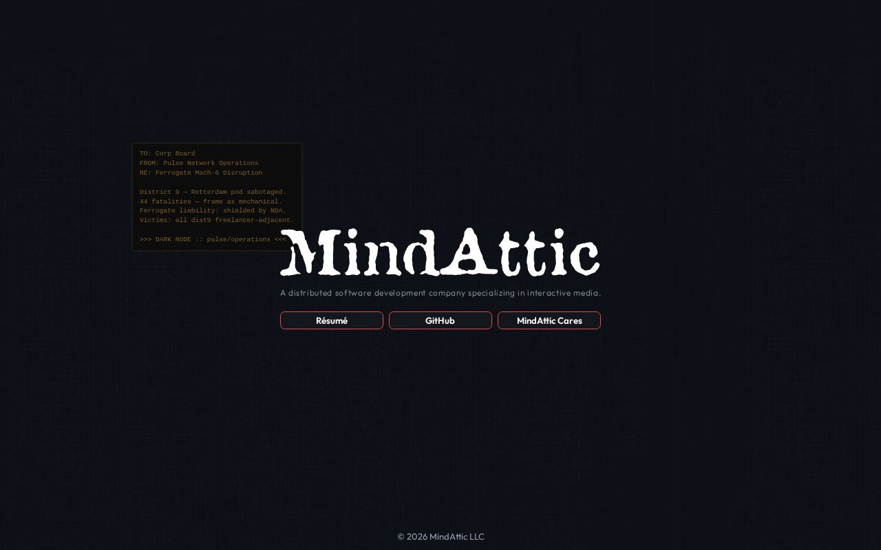 Preview of MindAttic Web