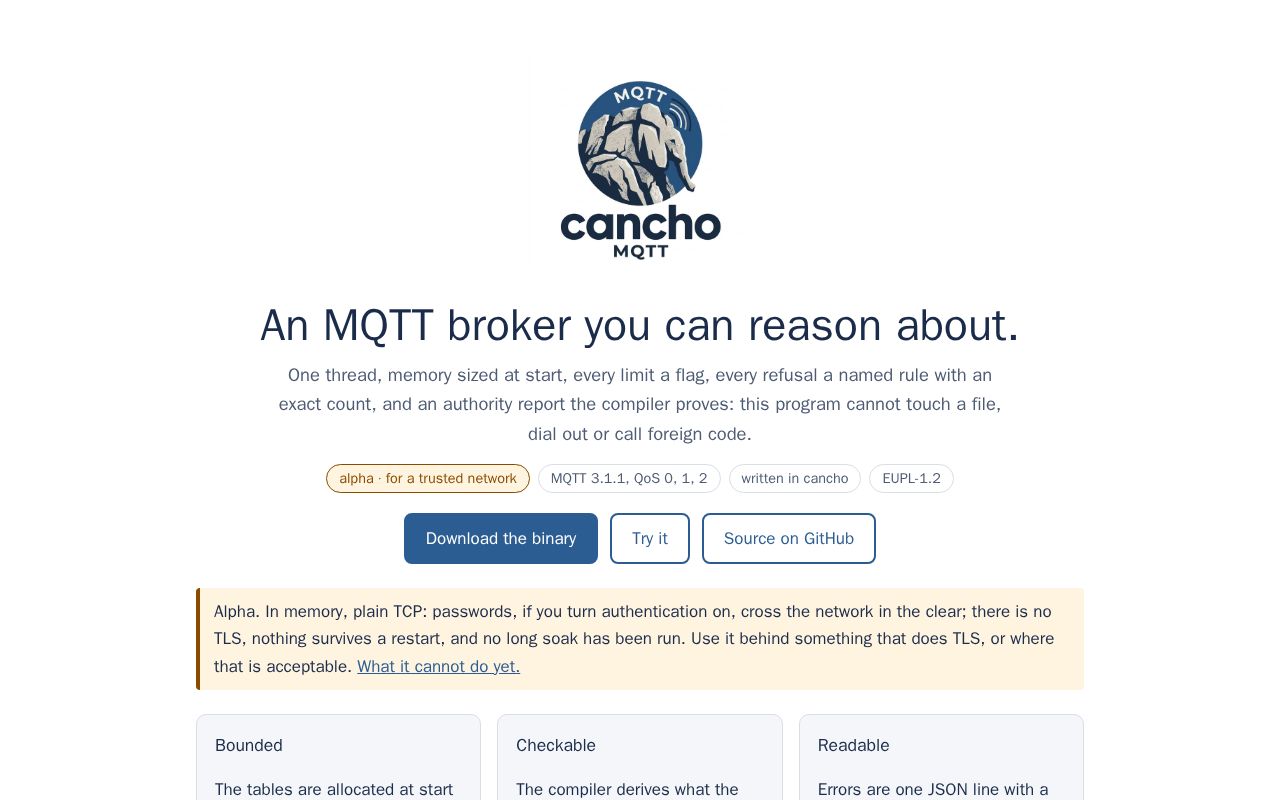 Preview of Cancho Mqtt