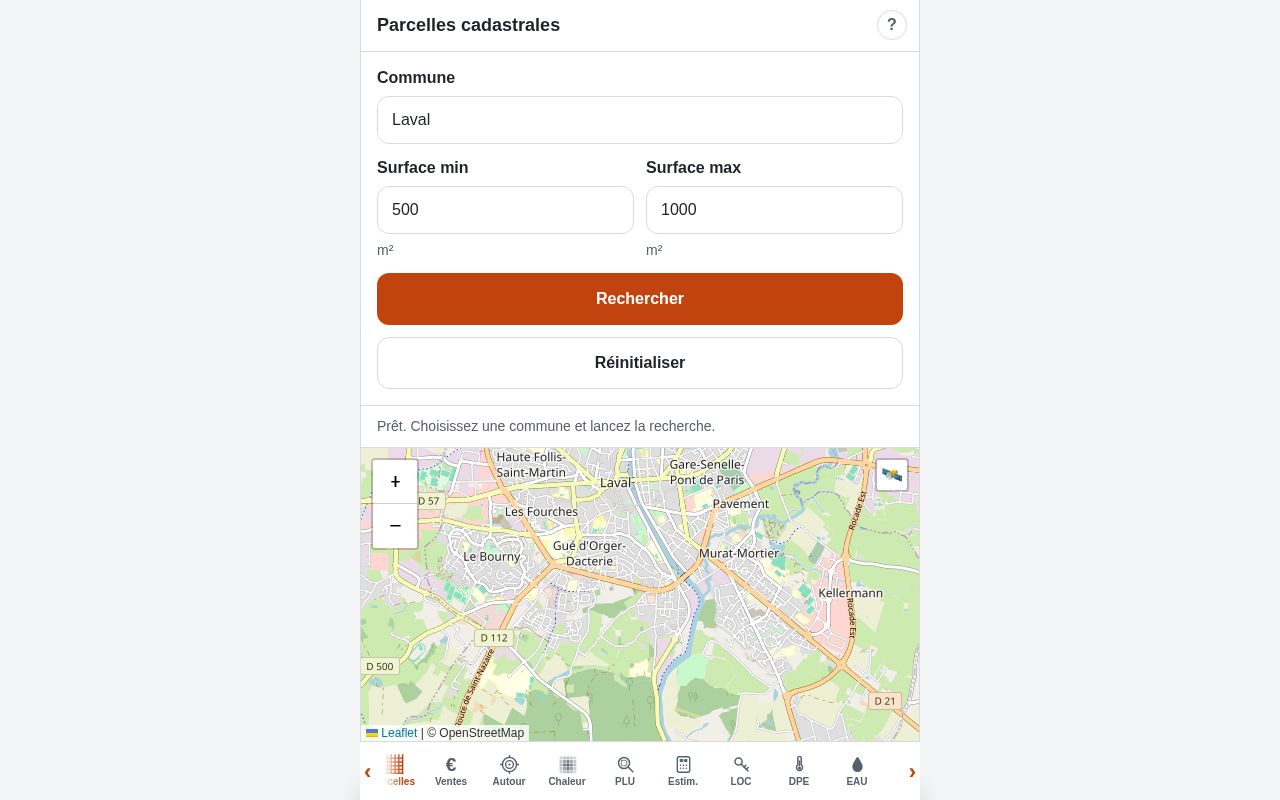 Preview of Cadastre Inverse