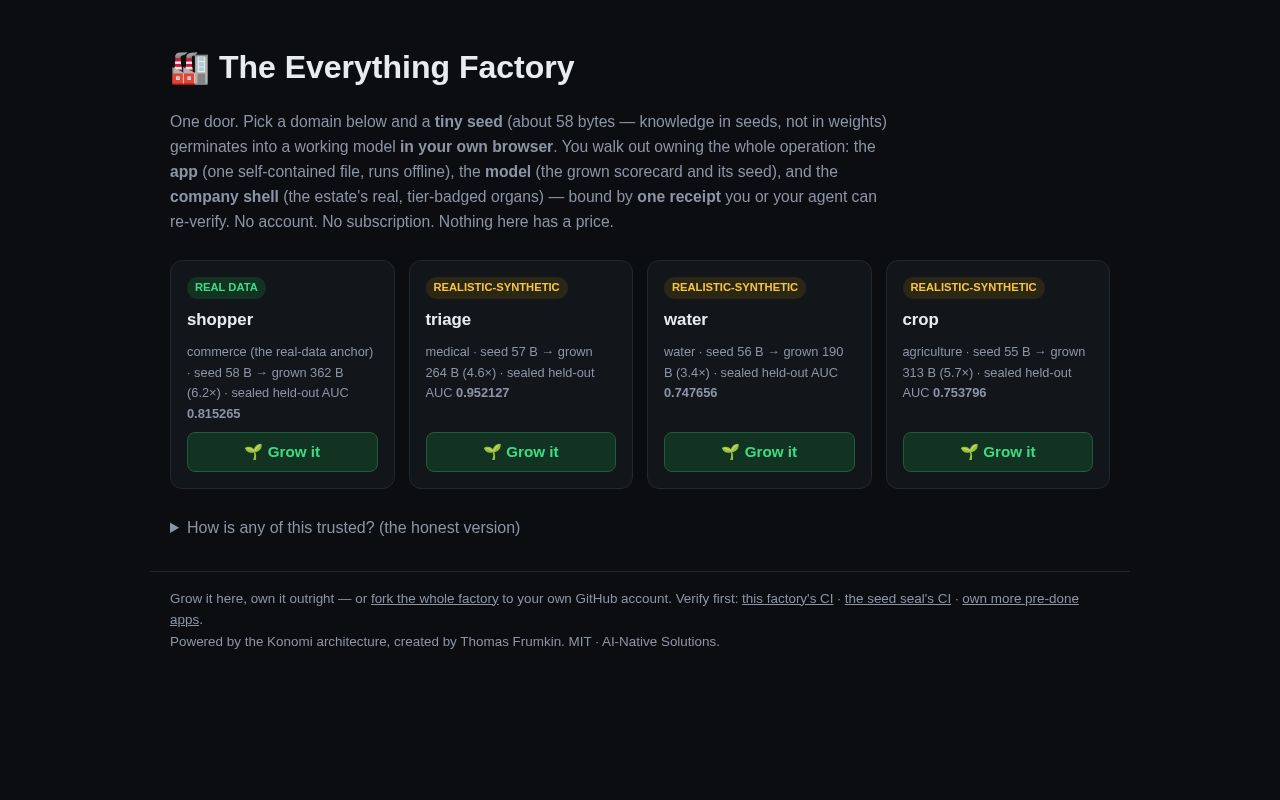 Preview of Everything Factory