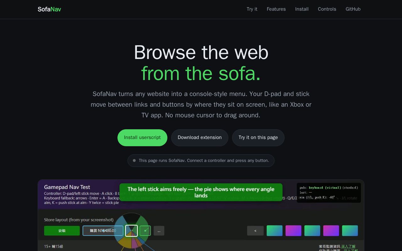 Preview of SofaNav