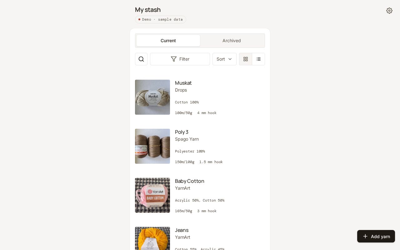 Preview of Stash App
