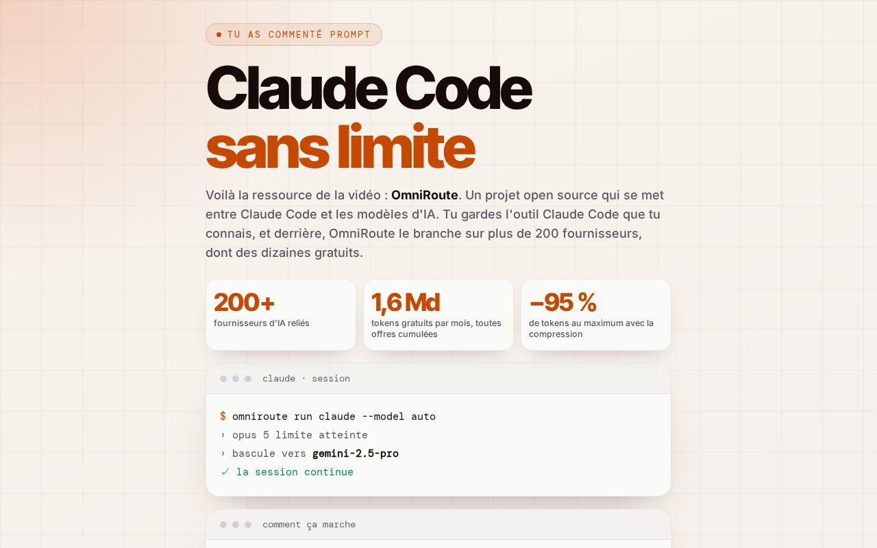 Preview of Claude Code sans limite