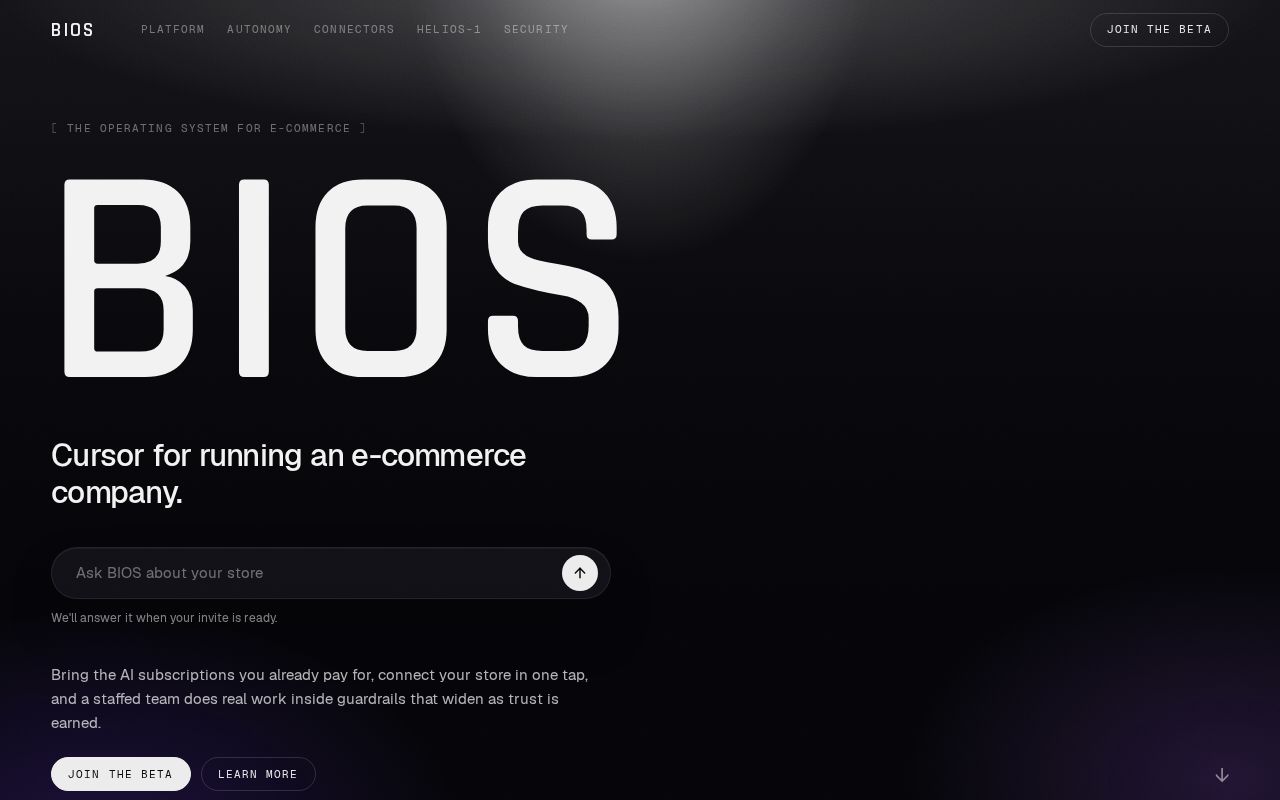 Preview of Bios Plugin