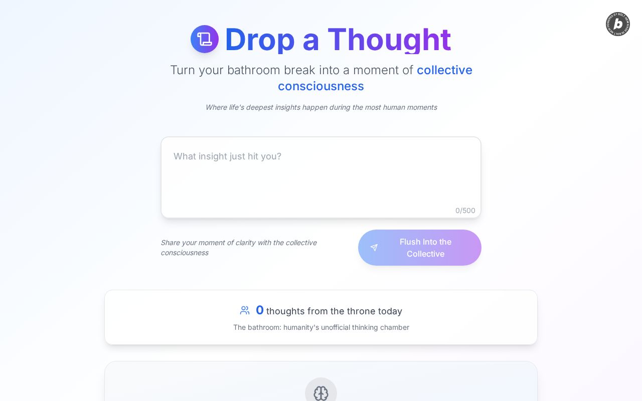 Preview of Drop A Thought