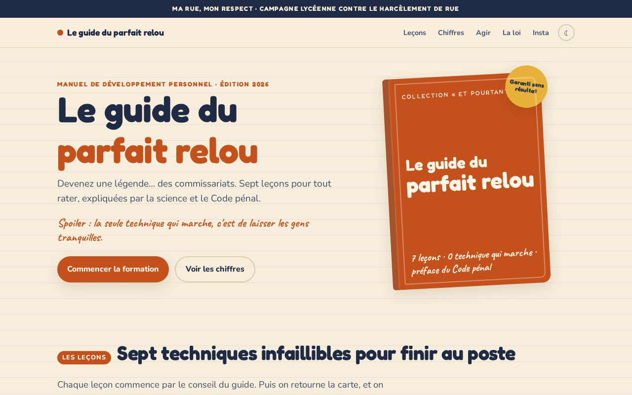 Preview of Le guide du parfait relou
