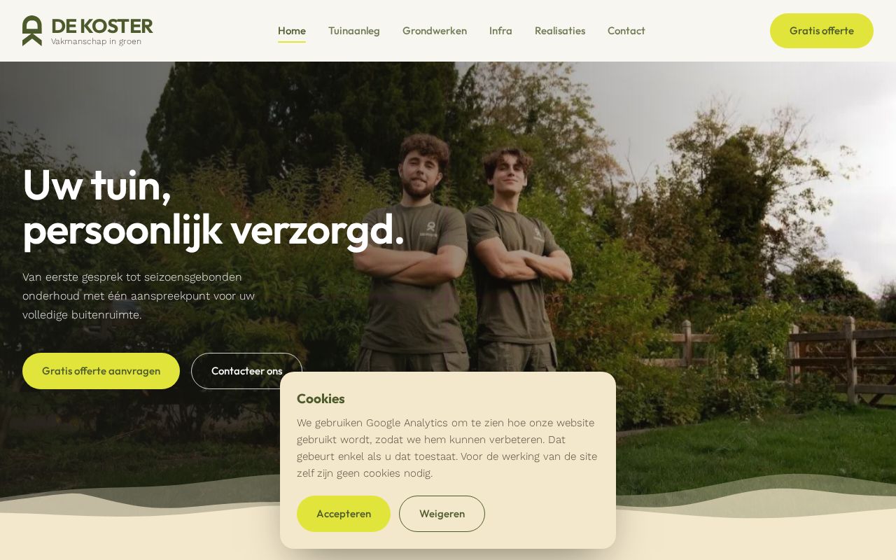 Preview of Dekoster Website