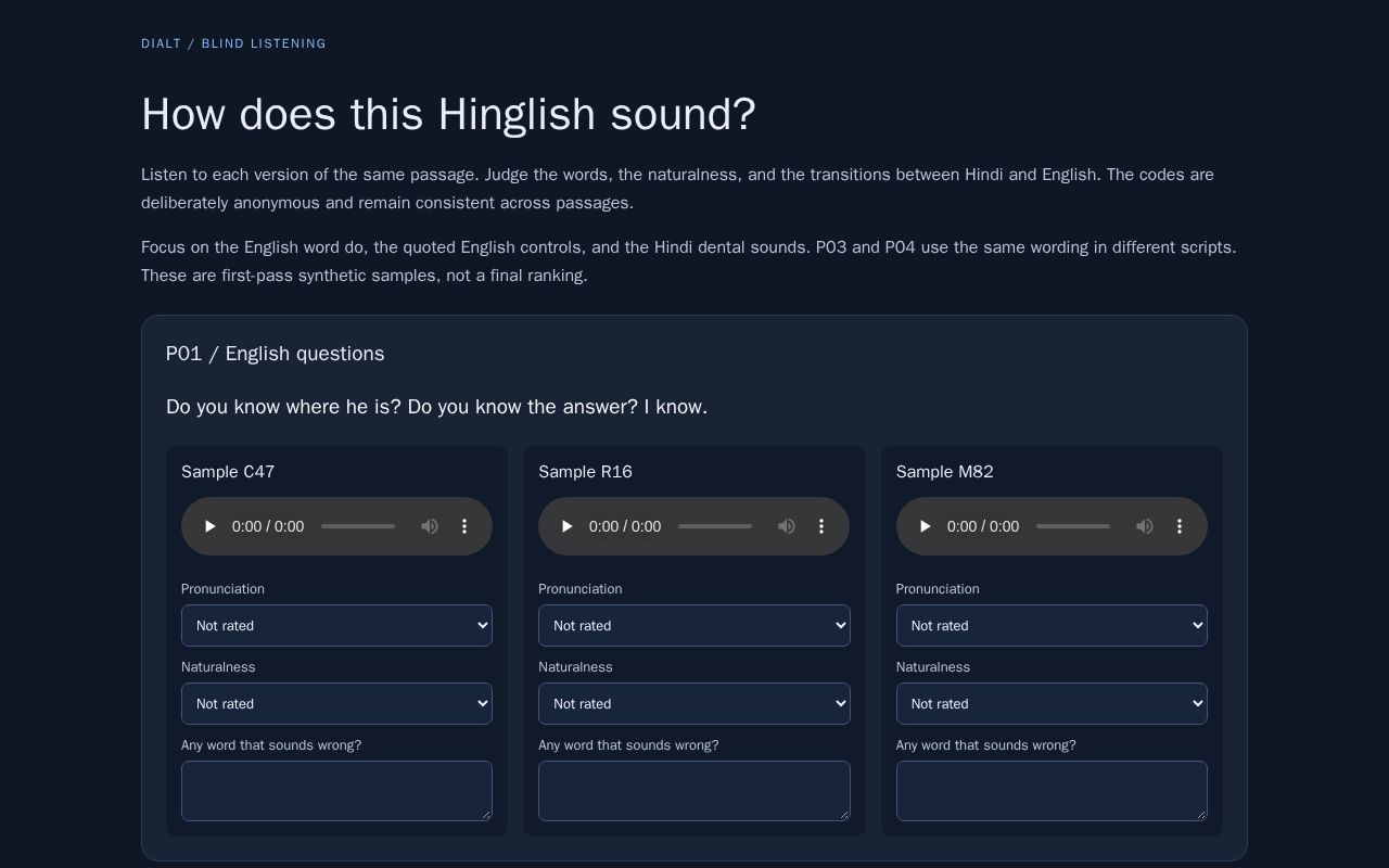 Preview of Hinglish Listening Room