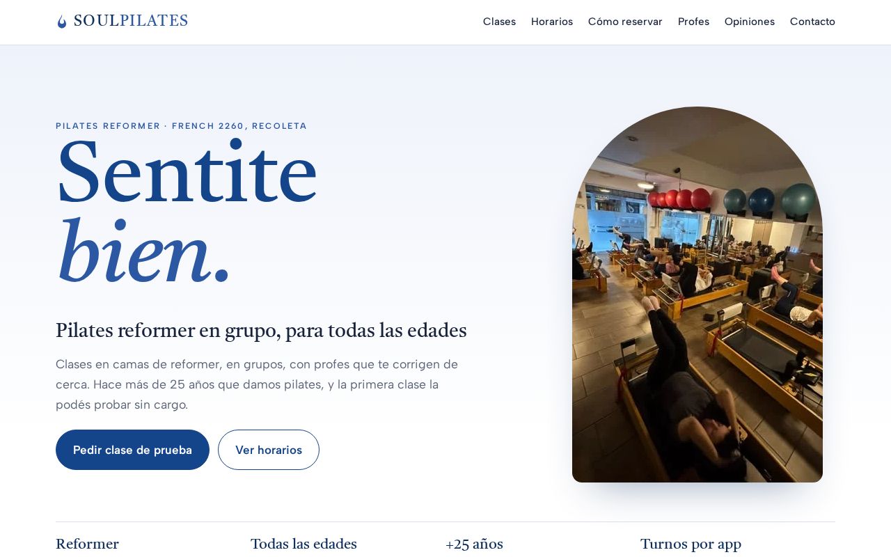 Preview of Soul Pilates Website