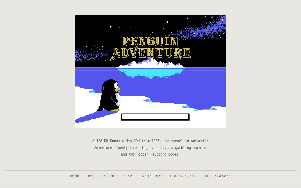 Preview of PenguinAdventure Disassembly