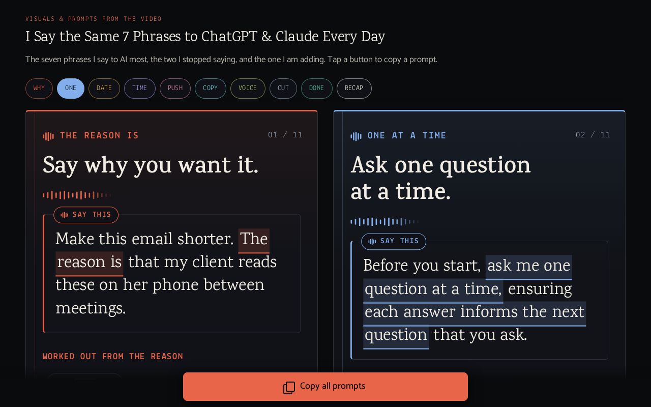 Preview of I Say The Same 7 Phrases To ChatGPT Claude Every Day
