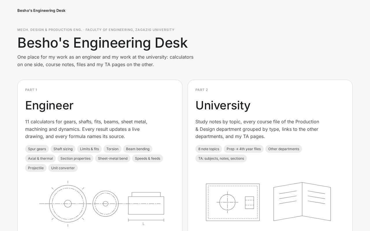 Preview of Engineering Desk