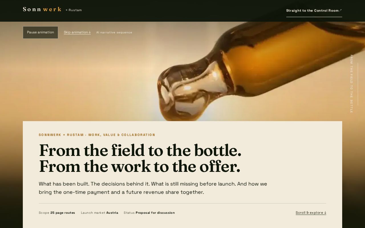 Preview of Sonnwerk deal workspace