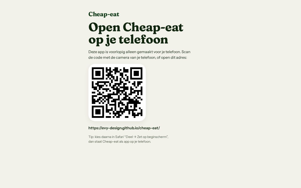 Preview of Cheap Eat