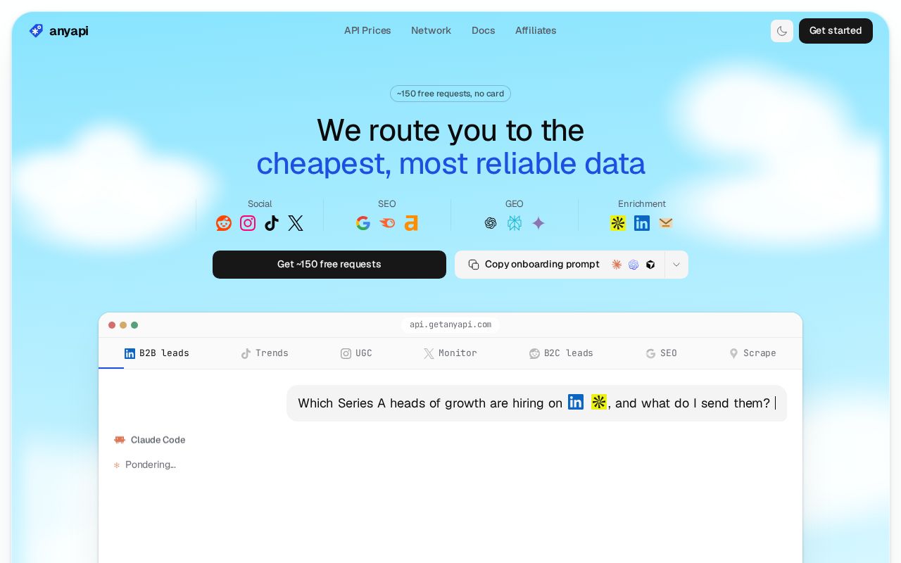 Preview of Anyapi