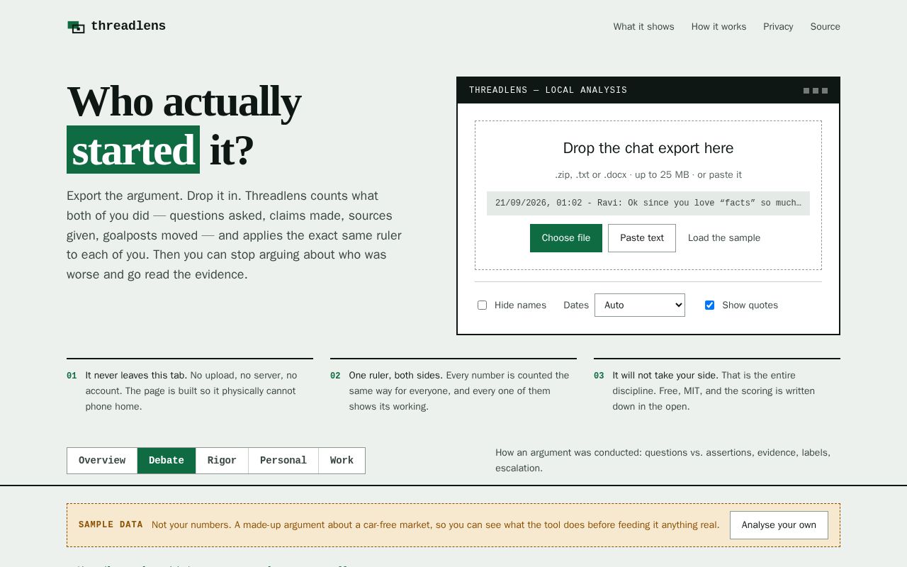Preview of Threadlens