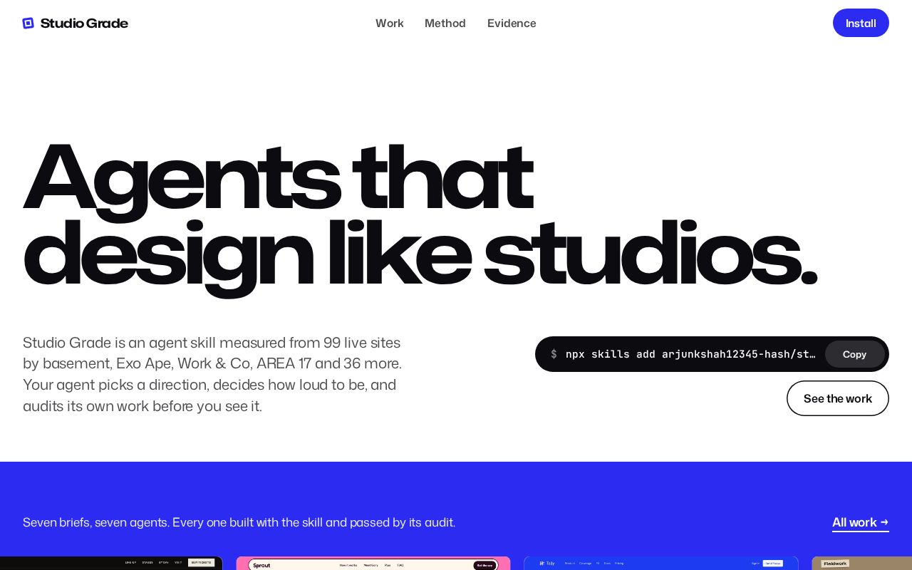 Preview of Studio Grade