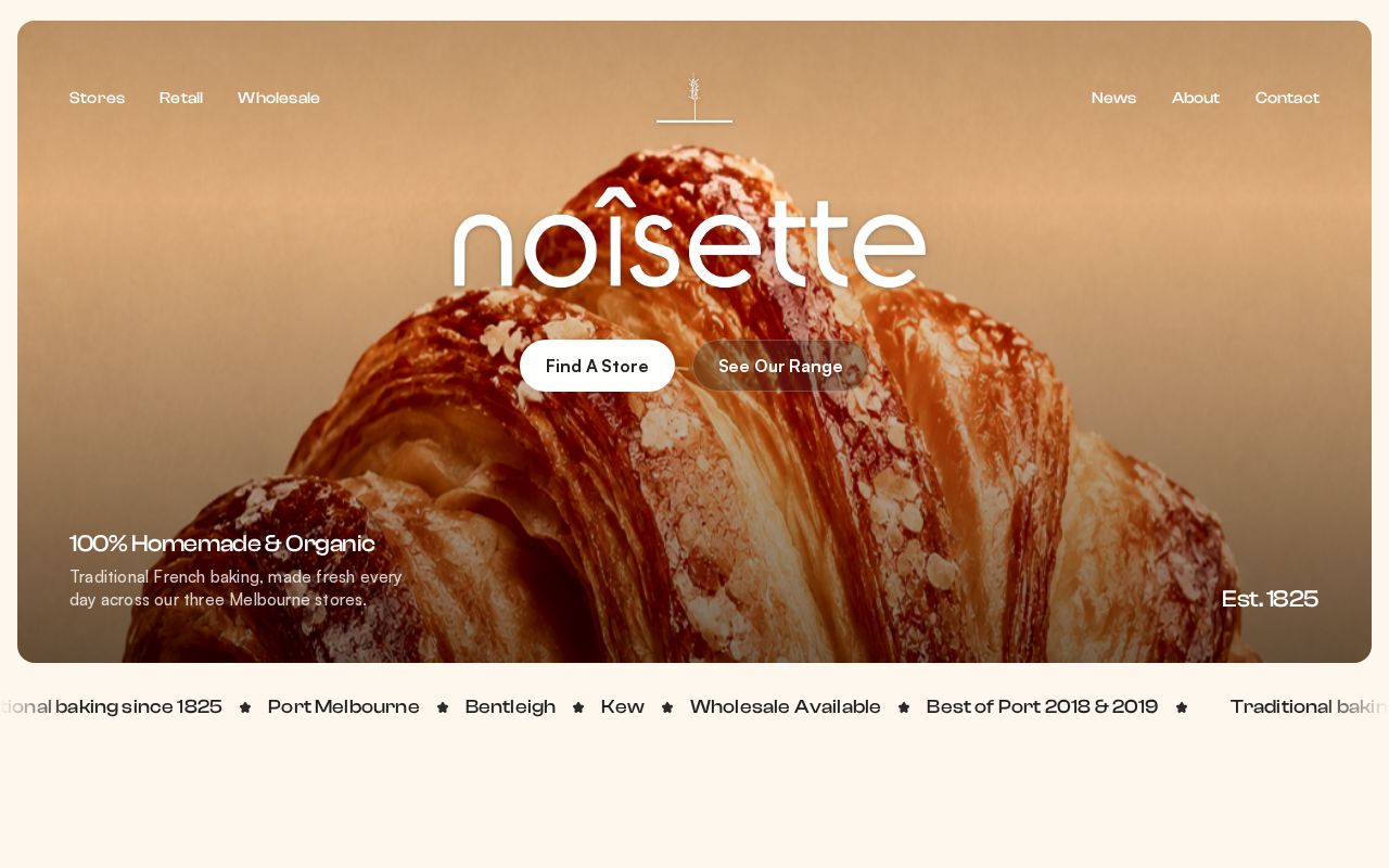 Preview of Noisette Website