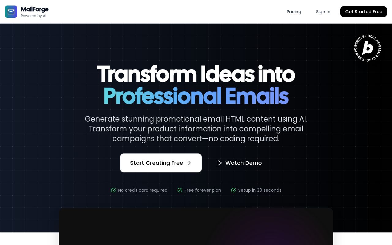Preview of MailForge