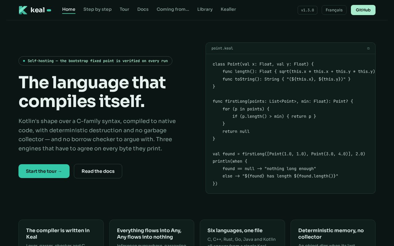 Preview of The Keal Programming Language.