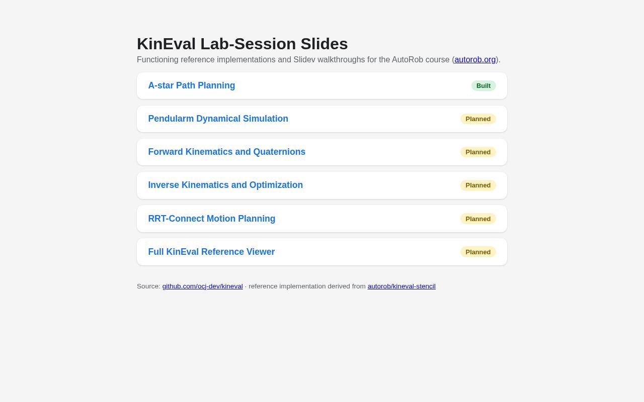 Preview of Kineval