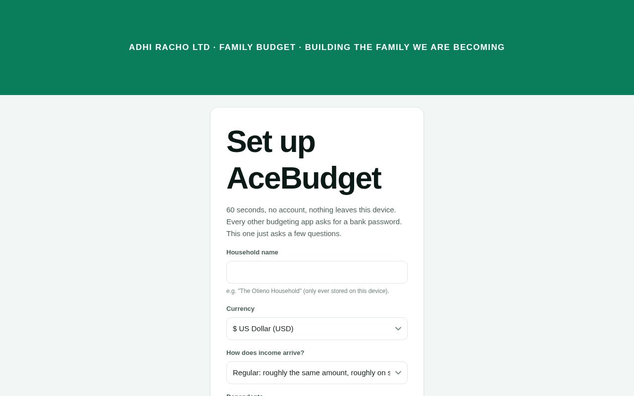 Preview of AceBudget