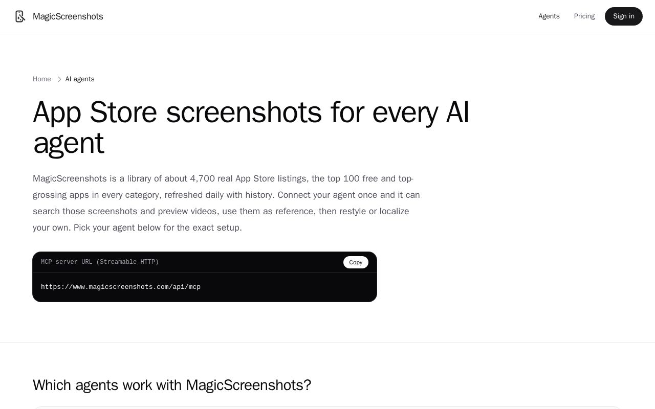 Preview of Magicscreenshots Mcp