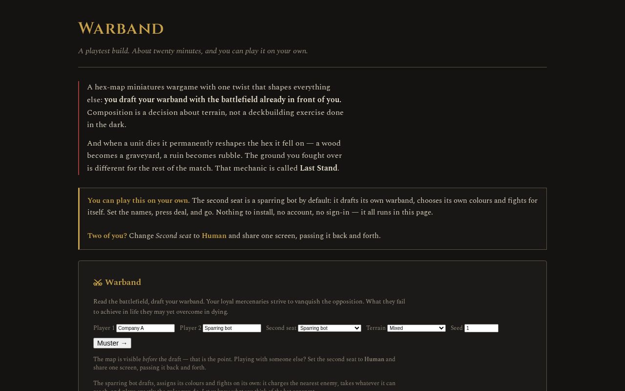 Preview of Warband Playtest