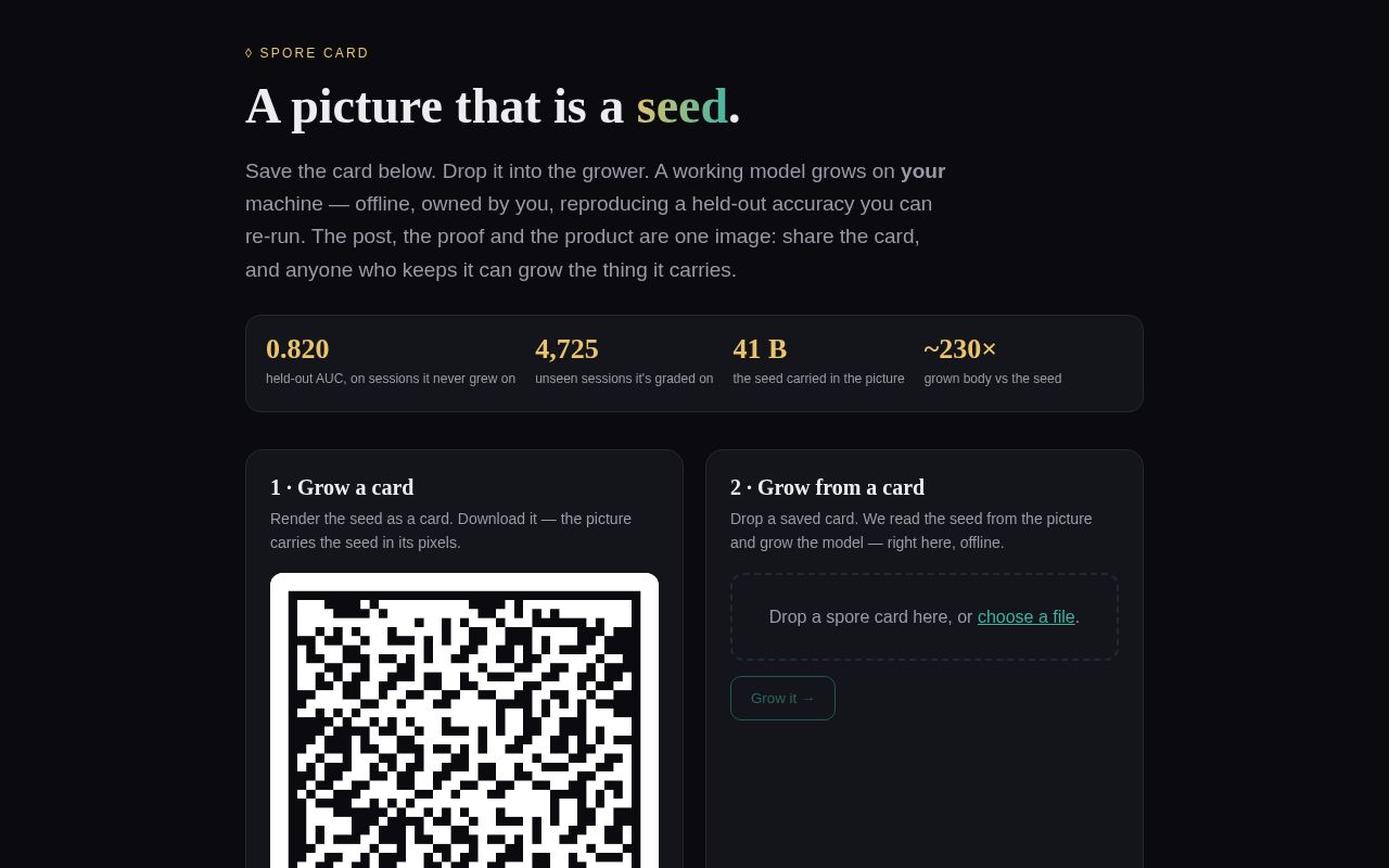 Preview of Spore Card