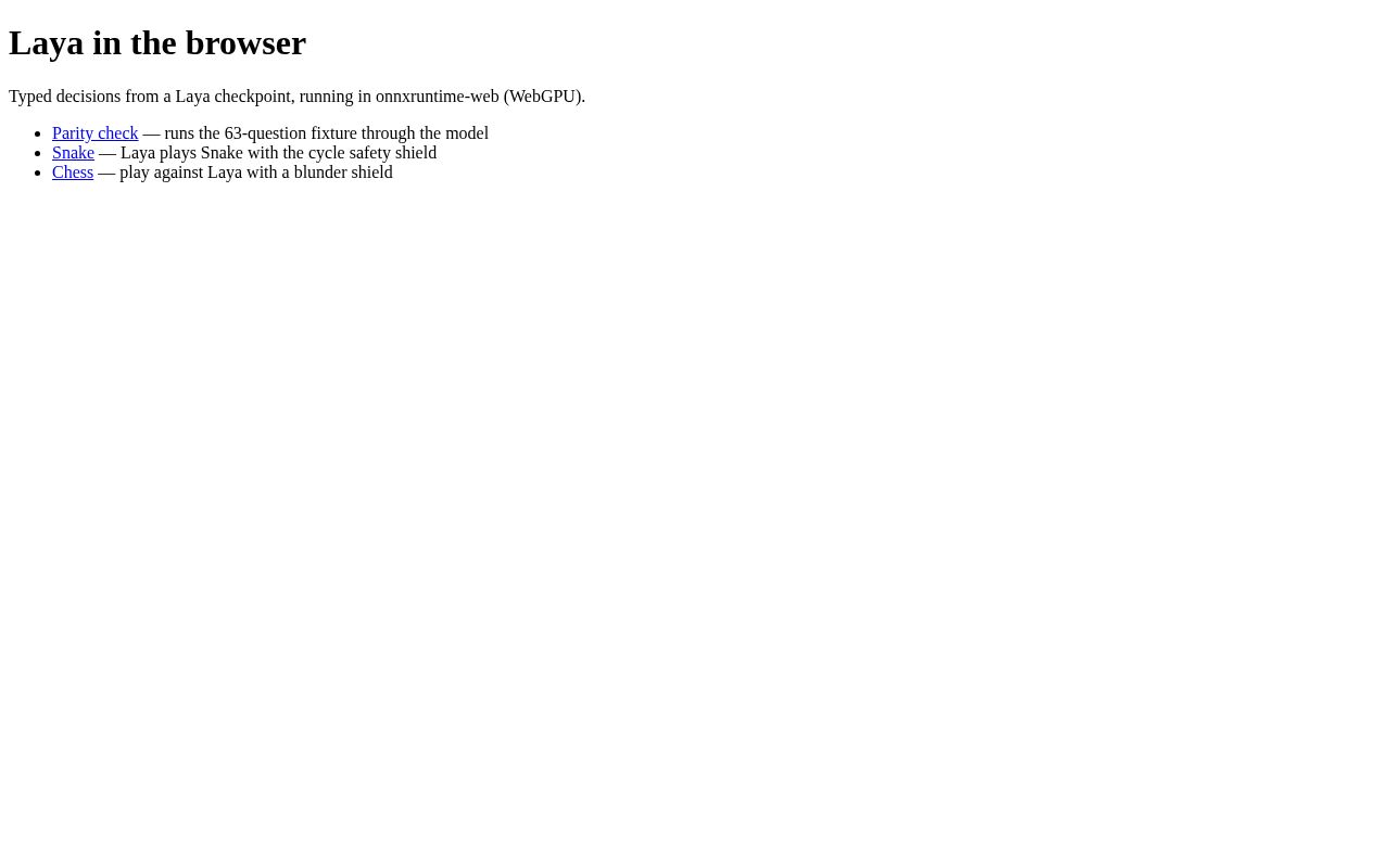 Preview of Laya in the browser