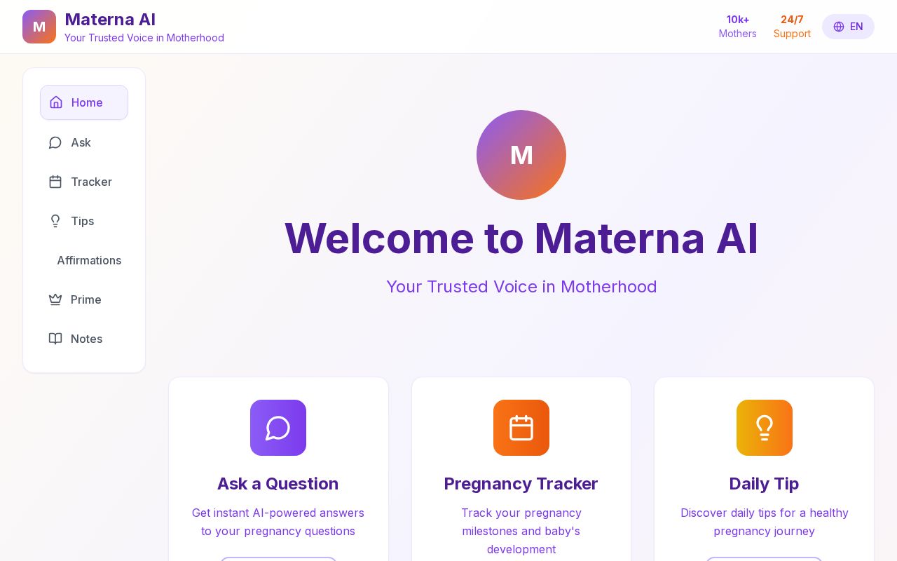 Preview of MATERNA AI
